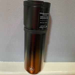 Starbucks Black and Orange Vacuum Insulated Tumbler